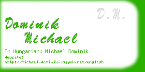 dominik michael business card
